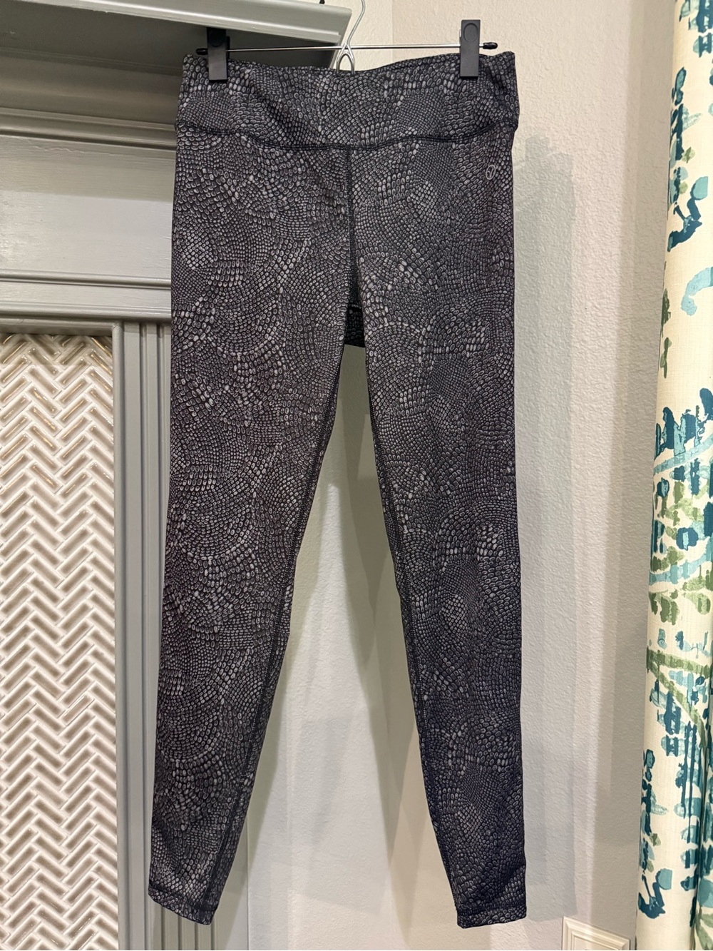 VOGO Athletica Black Snake-Print Track Pants
